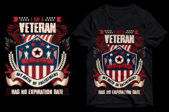 American Army I Am a Veteran T-Shirt