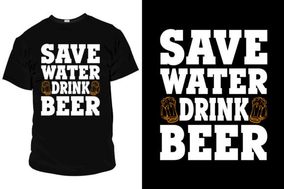 Beer T Shirt Design Template Vector