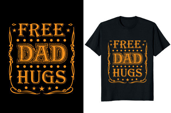 Free Dad Hugs T-shirt Design