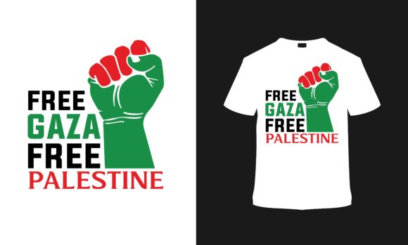 Free Gaza Free Palestine T-shirt Design