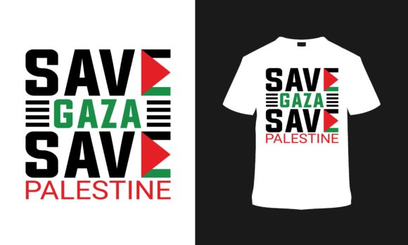 Save Gaza Save Palestine T-shirt Design