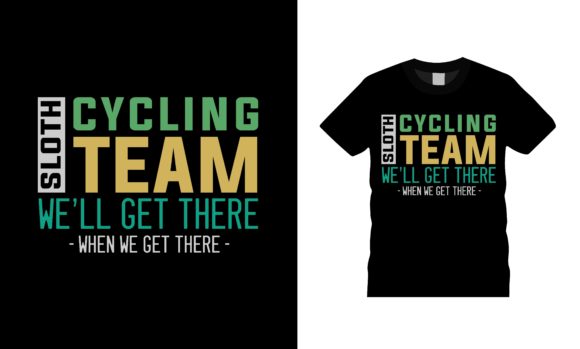 Sloth Cycling Team T-shirt Design