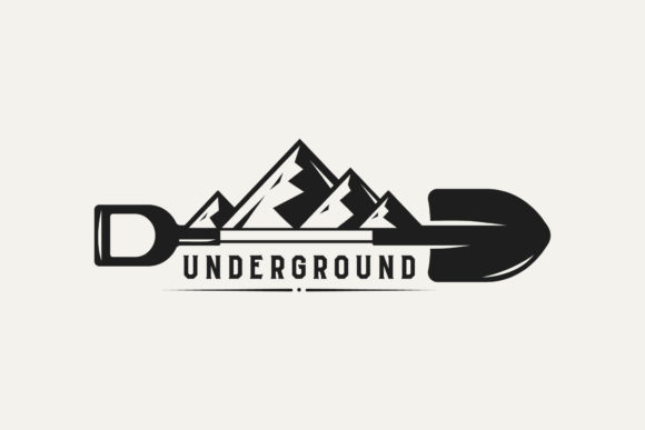 Underground with Mountain Vintage Logo
