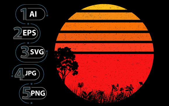 Vintage Retro Sun 07